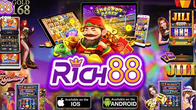 Sảnh nổ hũ Rich88 trên điện thoại di động